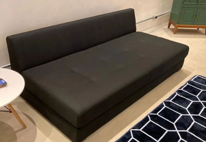 Sofá Cama - Tokstok - Buzz - 3 Lugares - Cinza chumbo - Foto 3