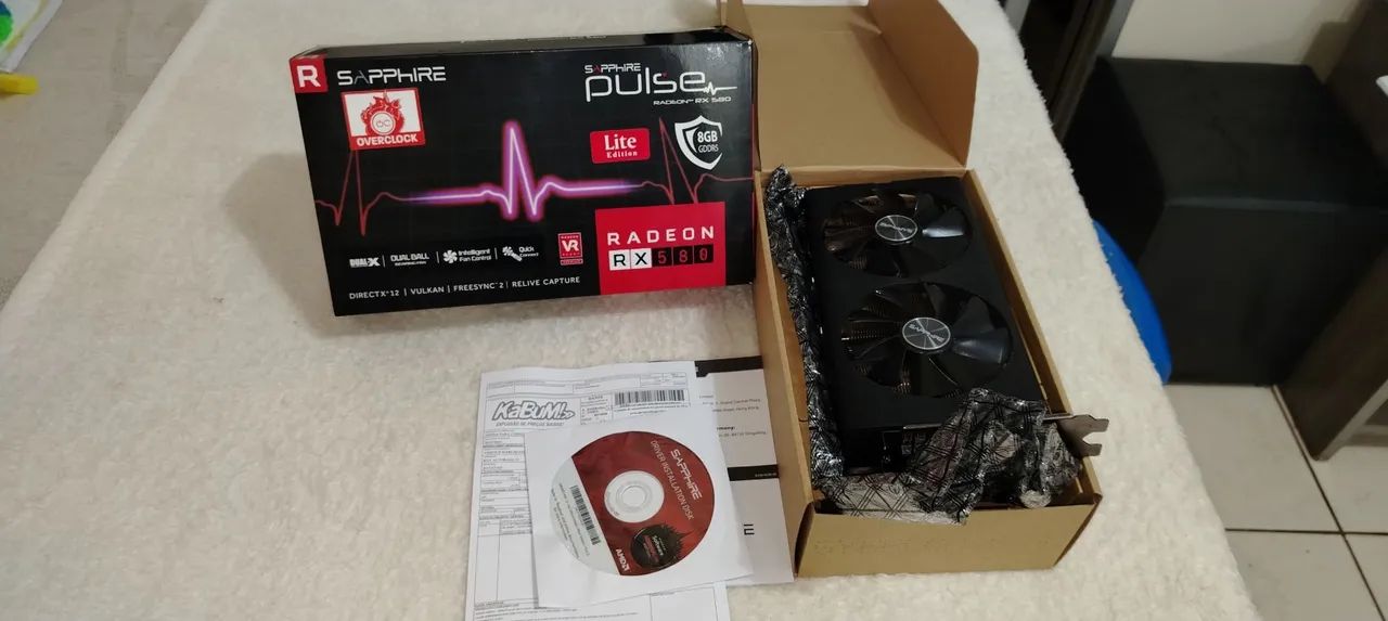 Placa de vídeo Sapphire Pulse Radeon RX 580 8 GB - Peças de