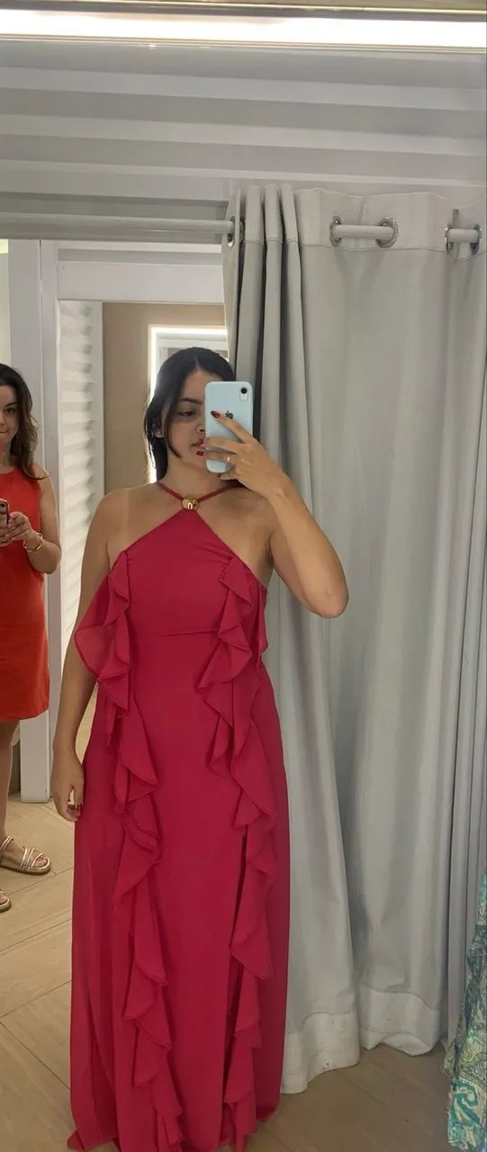 Vestido Longo Rosa Mamô