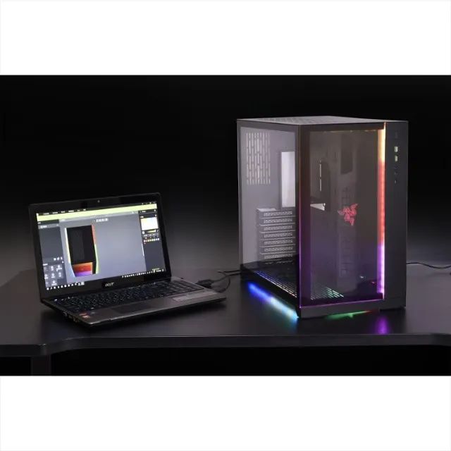 Lian Li O11 Dynamic Razer Edition - ESTADO DE ZERO (Ainda com Plásticos!) - Foto 2