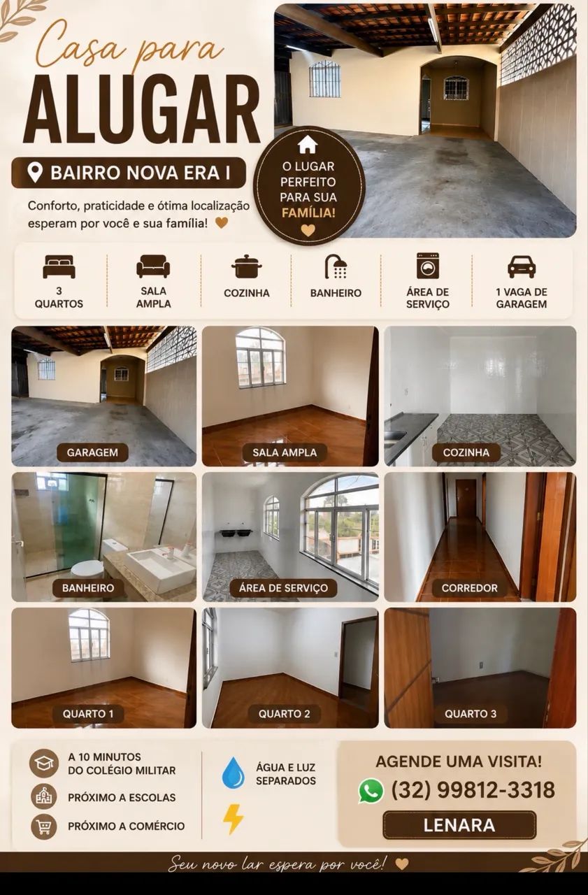 Locação de casa Nova Era 1
