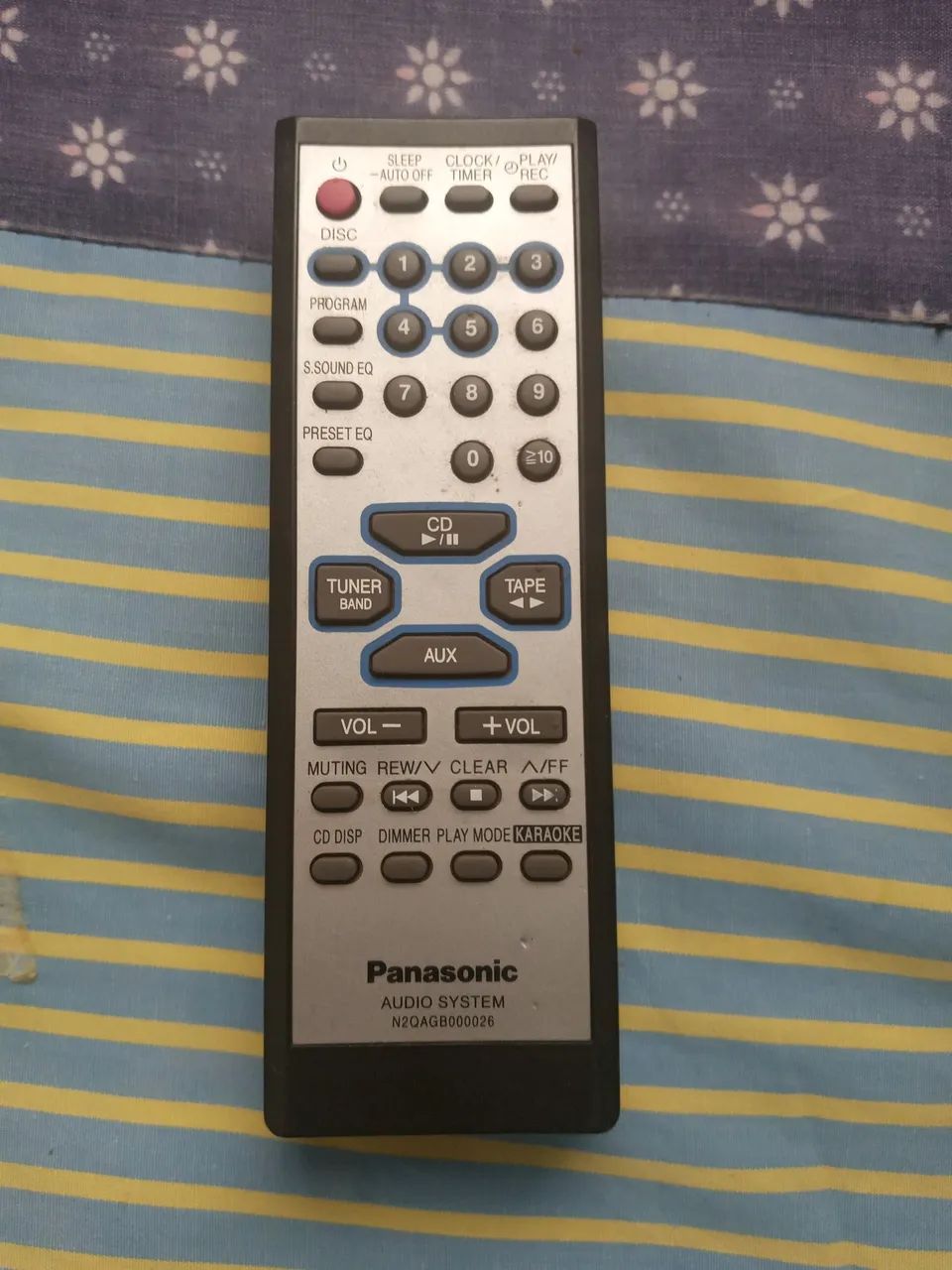 Controle Remoto Mini System Panasonic Sa-Ak 110