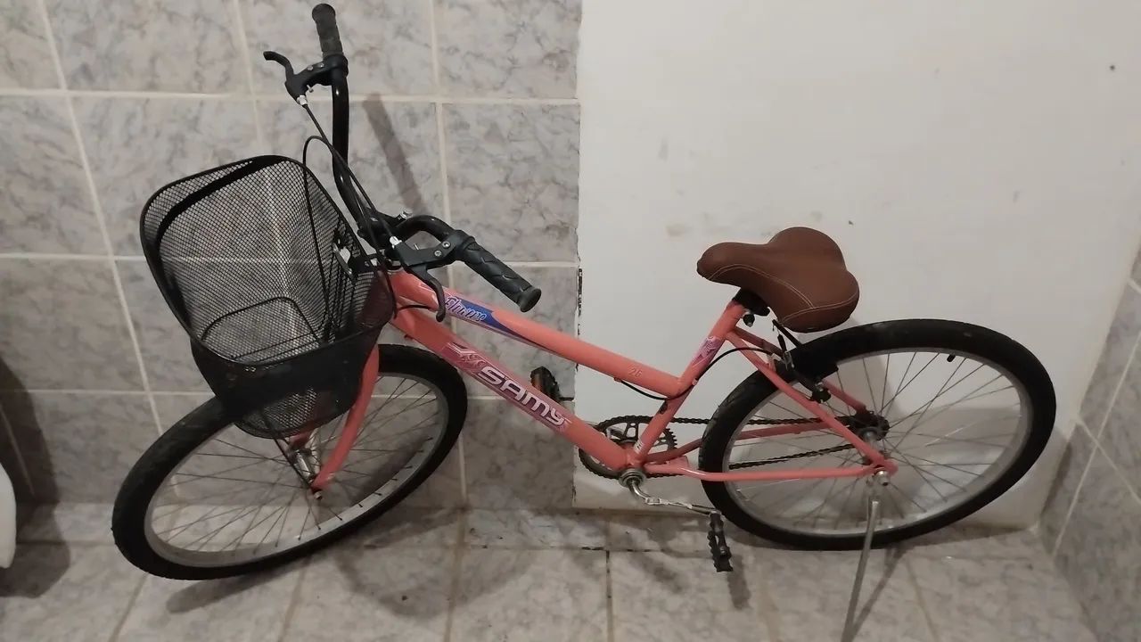 Bicicleta poti aro 26 rosa samon  - Foto 4