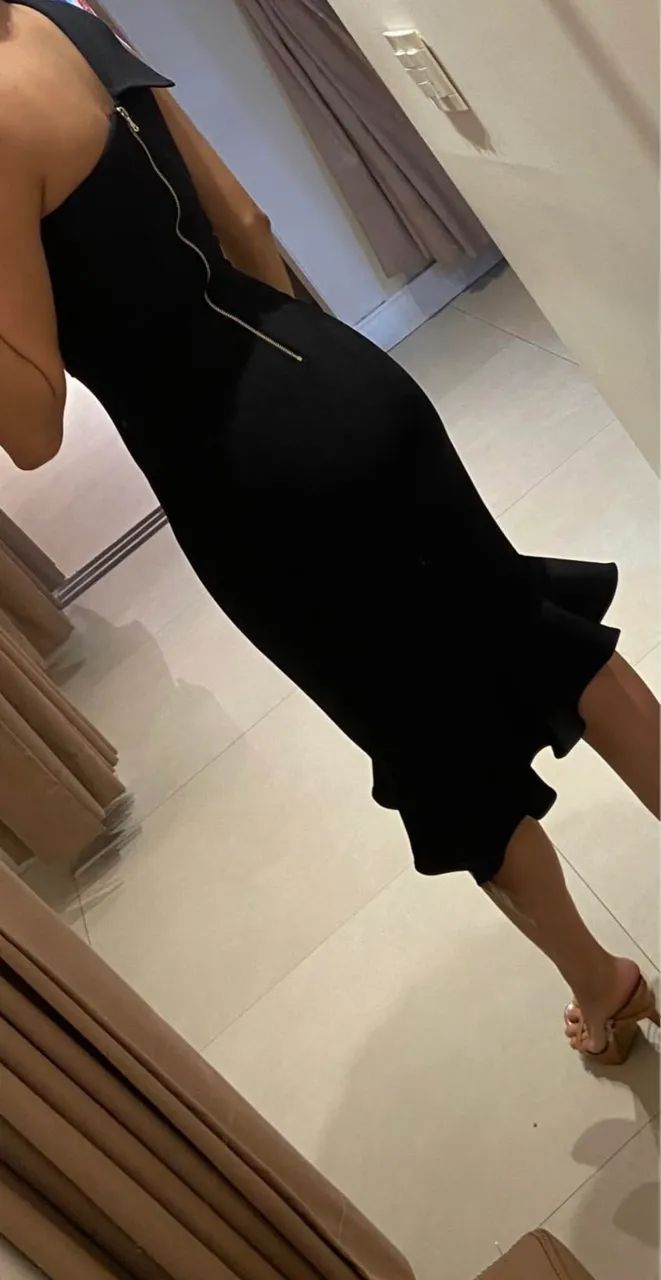 Vestido bandagem preto - Foto 3