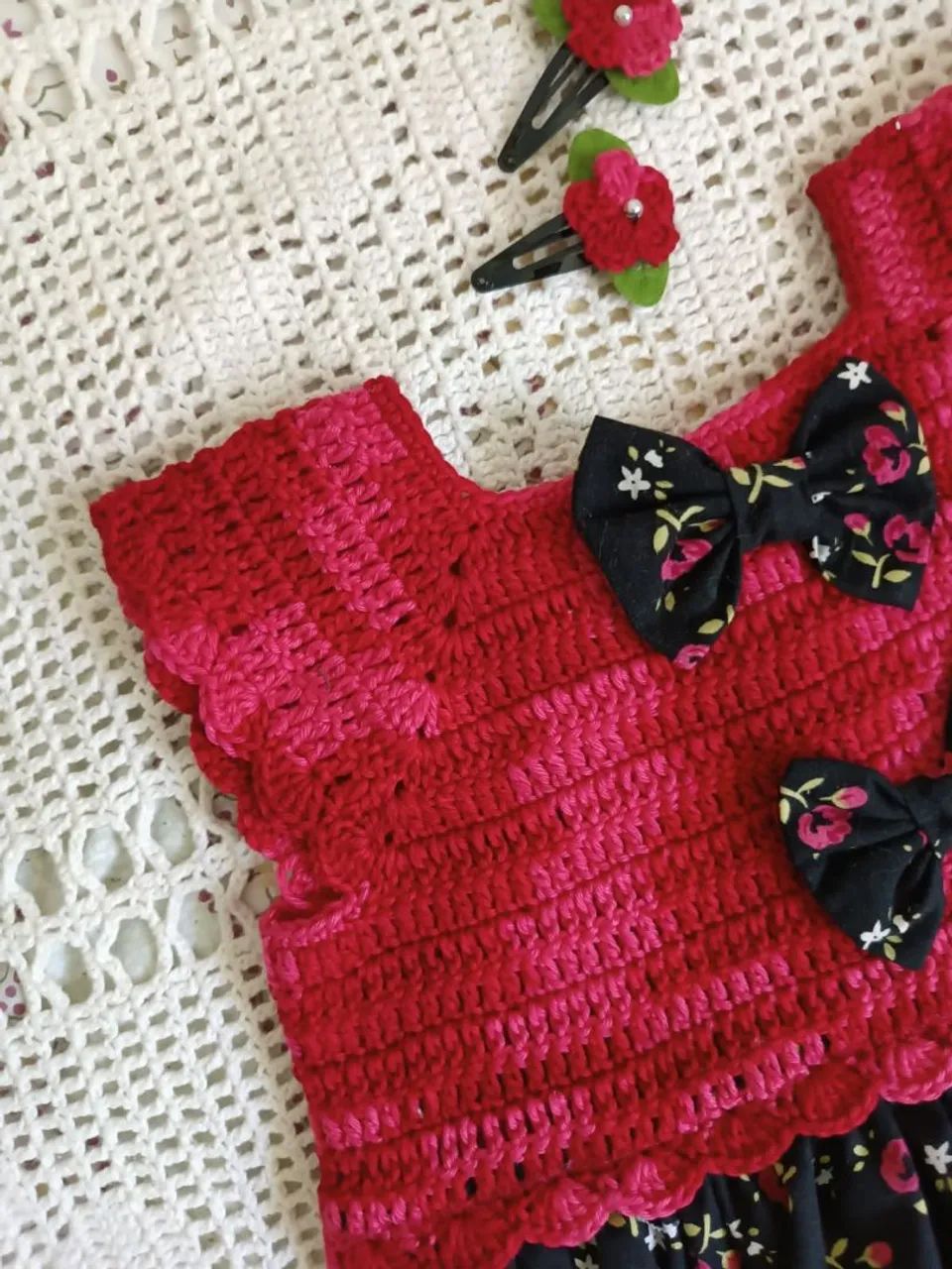 Vestido infantil com presilhas  - Foto 2