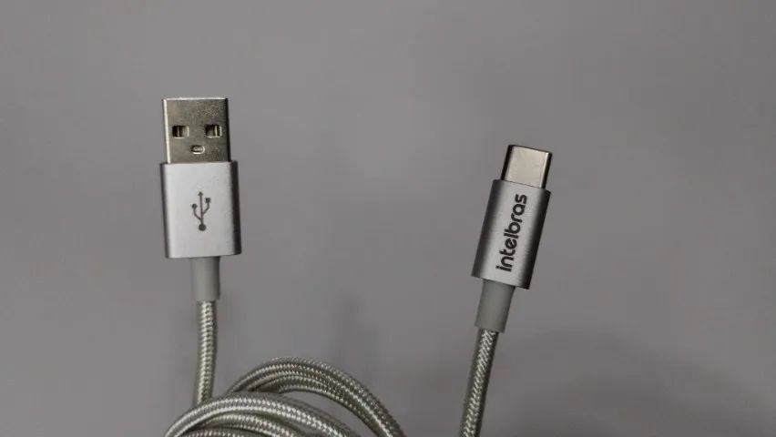 Cabo USB-C em nylon 1,5 m - Original Intelbras - Foto 3