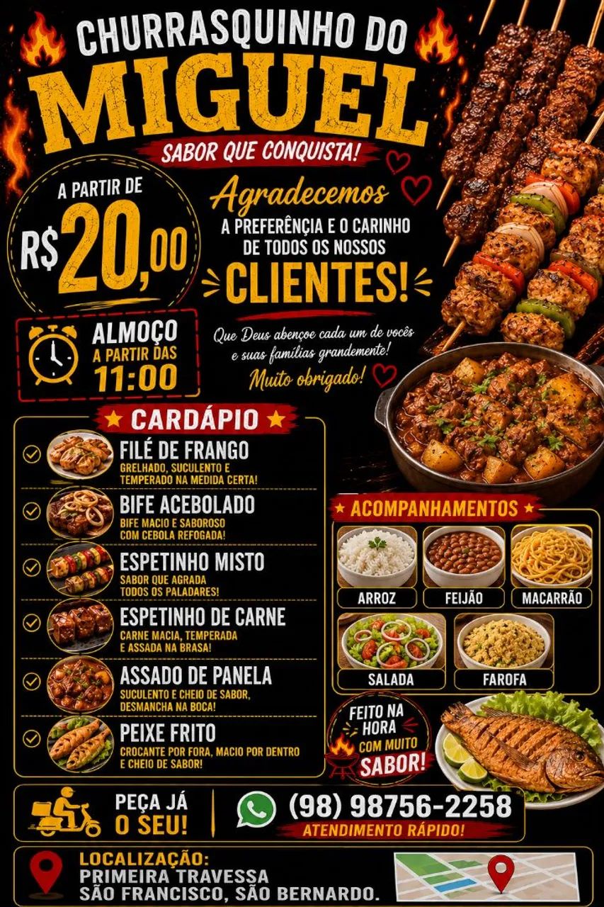 Forneço almoço para empresas