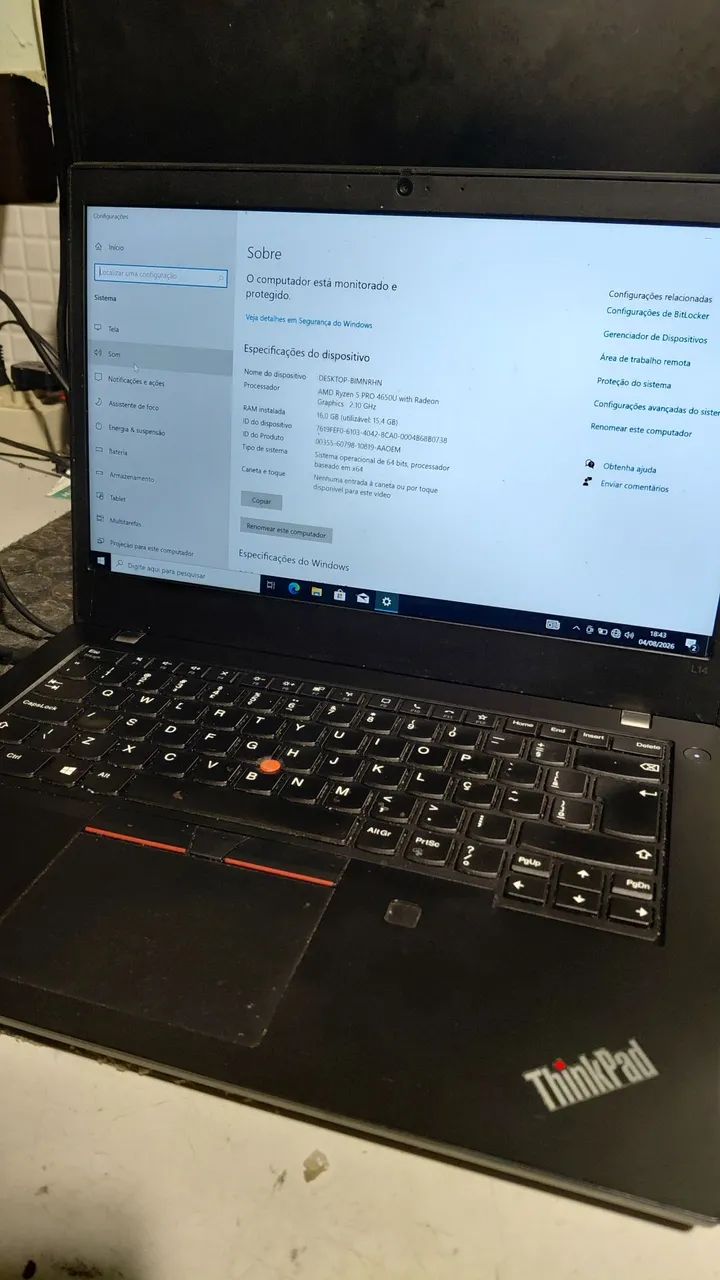 Notebook ryzen 5 pro