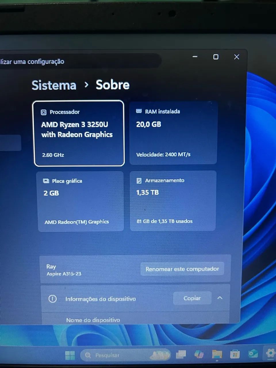 Notebook Aspire 3 Ryzen 3 - Foto 4