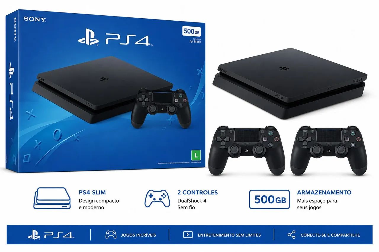 Ps4 slim 500gb - Foto 3
