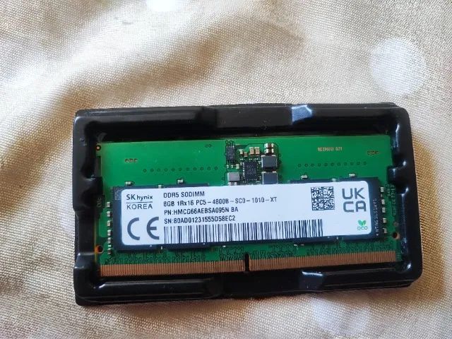 Memória ram ddr5 8 gb SODIMM para notebook 