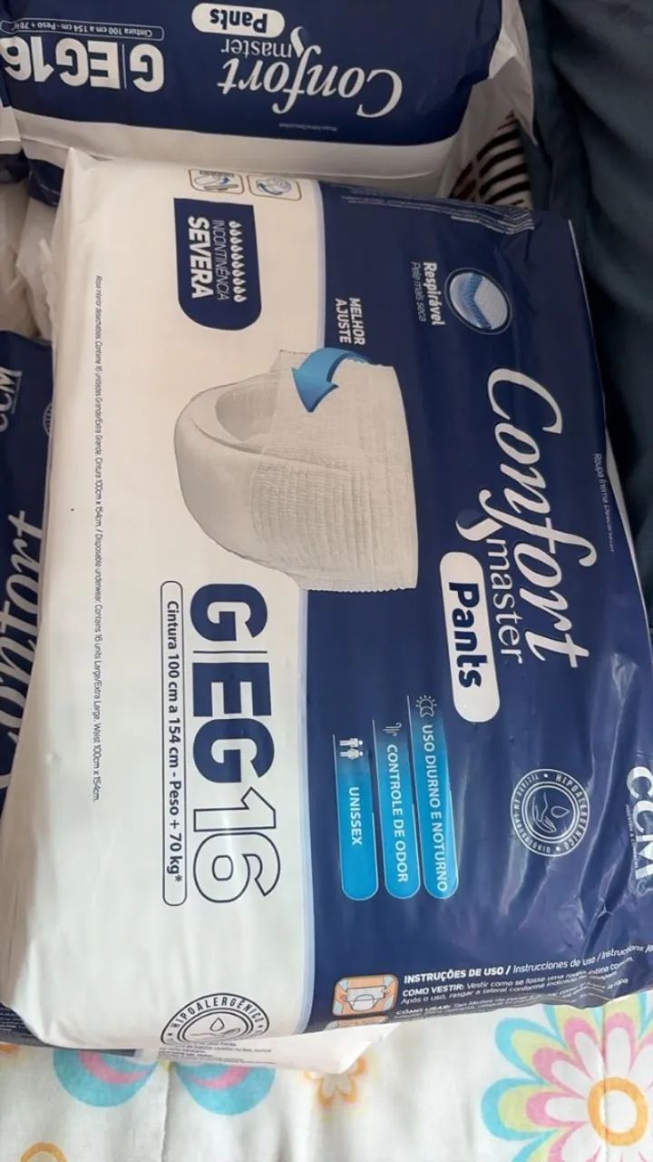 FRALDAS PARA IDOSO - 27 PACOTES 