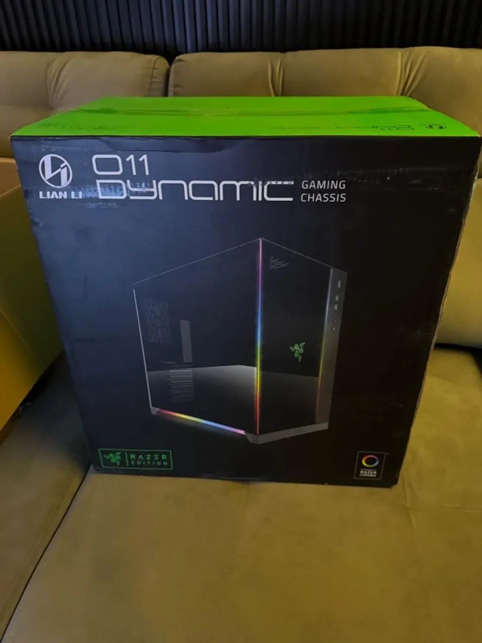 Lian Li O11 Dynamic Razer Edition - ESTADO DE ZERO (Ainda com Plásticos!) - Foto 3