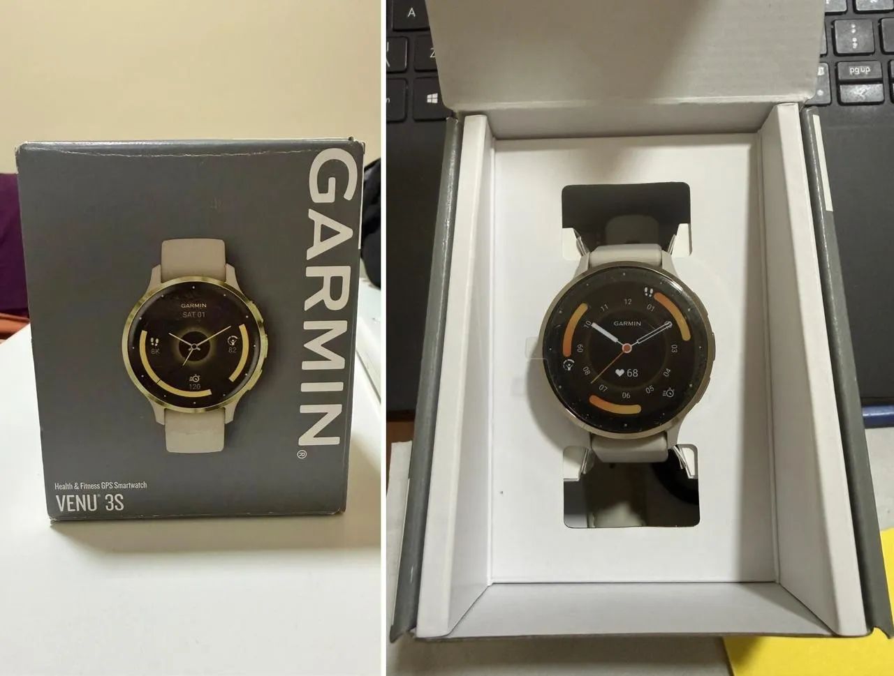 Garmin Venu 3S - Bege com Dourado  - Foto 2
