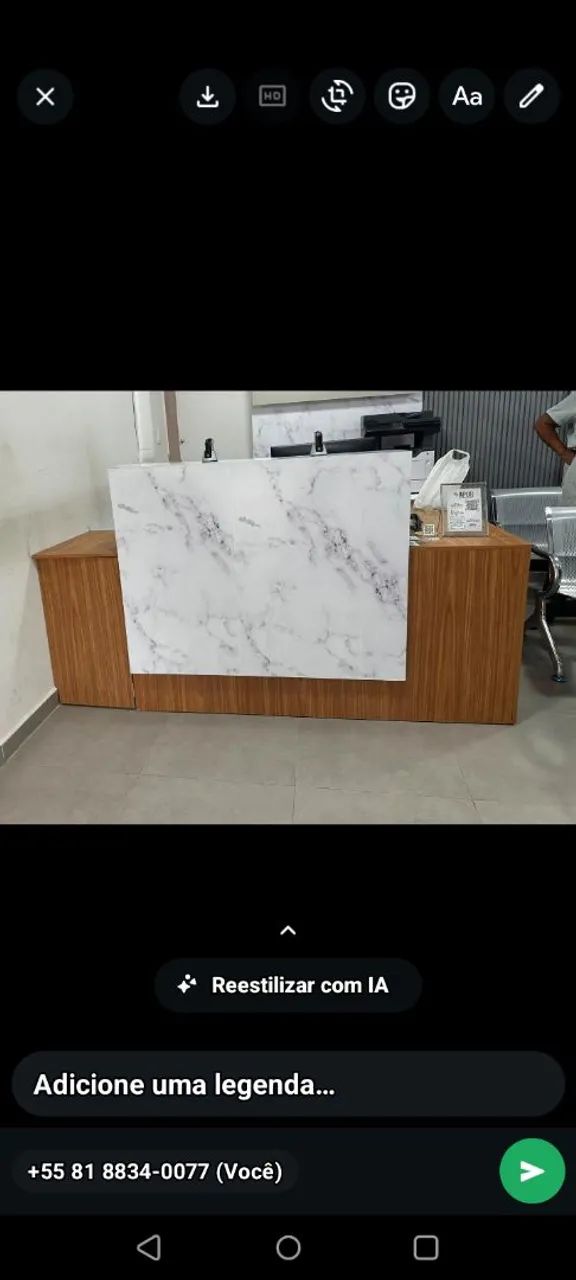 Mesa escritório recepção - Foto 2