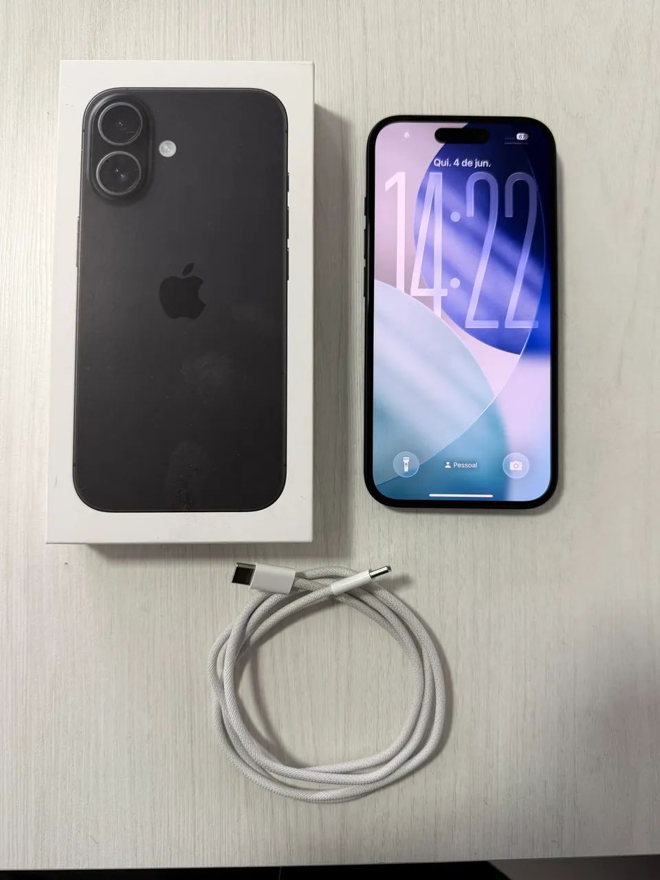 iPhone 16 512GB Estado de Zero - Garantia Apple e Bateria 100%