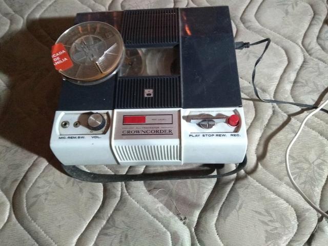 Gravador de rolo crown corder antigo
