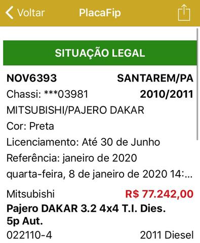 Pajero Dakar Diesel 4x4 Aut 2011 - Foto 12