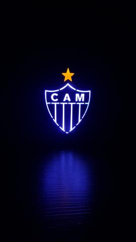Luminária Abajur Lanterna LED - Atlético Mineiro