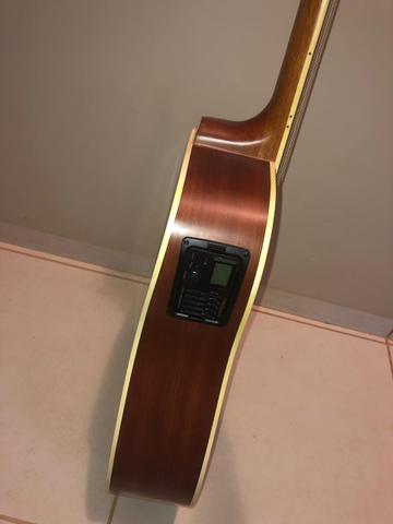 Violão elétrico tagima kansas com afinador, cordas de aço - Foto 3