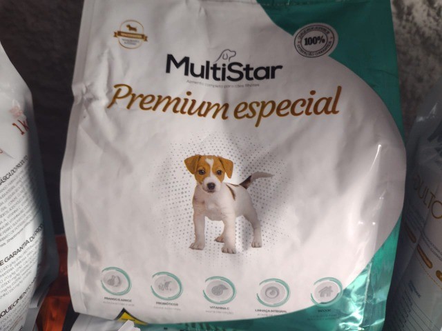 Ração de 1 Kg da Multi Star Filhote Premium Especial