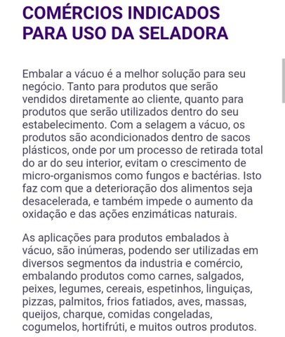 Seladora a vácuo 