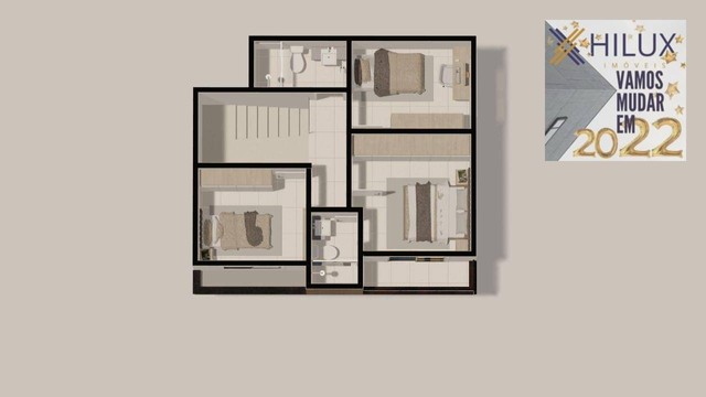 Sobrado com 3 dormitórios à venda, 75 m² por R$ 449.950,00 - Xaxim - Curitiba/PR - Foto 8