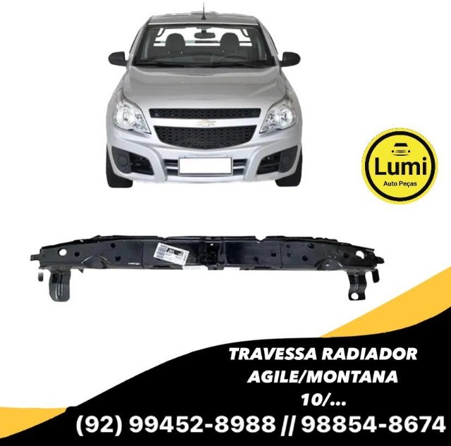 Travessa radiador Agile / Montana 2010 a 2022 - NOVO!!