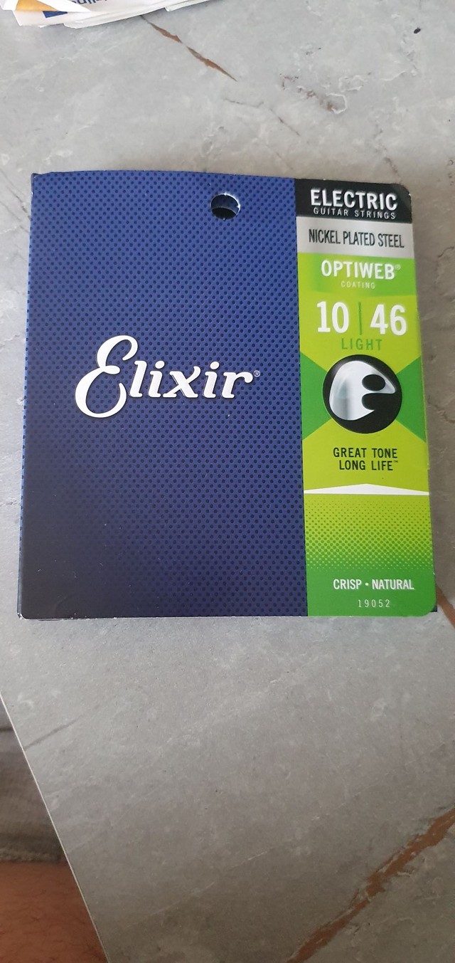 Cordas elixir para guitarra 0.010