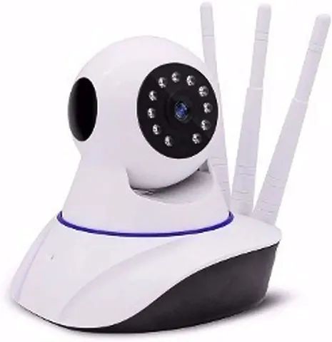 Câmera de segurança Monitoramento com 3 Antenas IP Wifi e visão noturna 360°