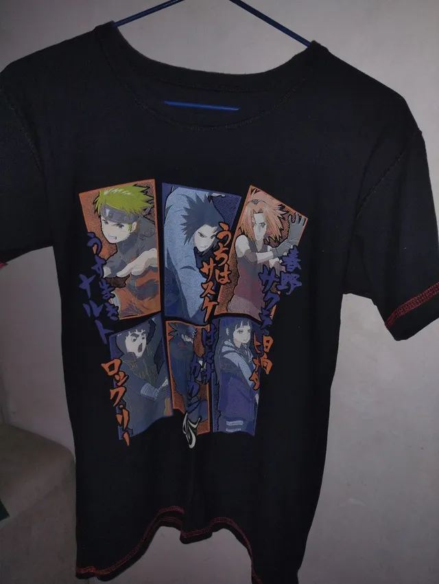 Camiseta infantil Sasuke roxa, Naruto