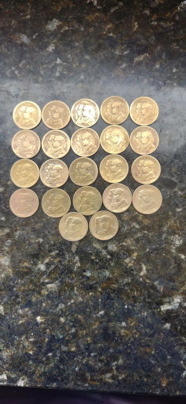 Moedas antigas raras centenário da independência do Brasil aceito troca