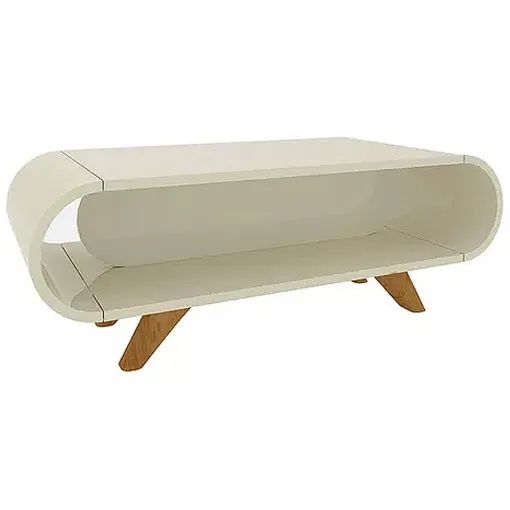 Mesa de Centro Nobre com Pés em Madeira Gelius