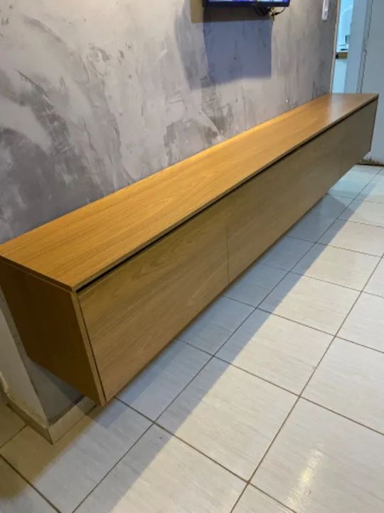 Rack de parede 2,70m Louro Freijó  - Foto 3