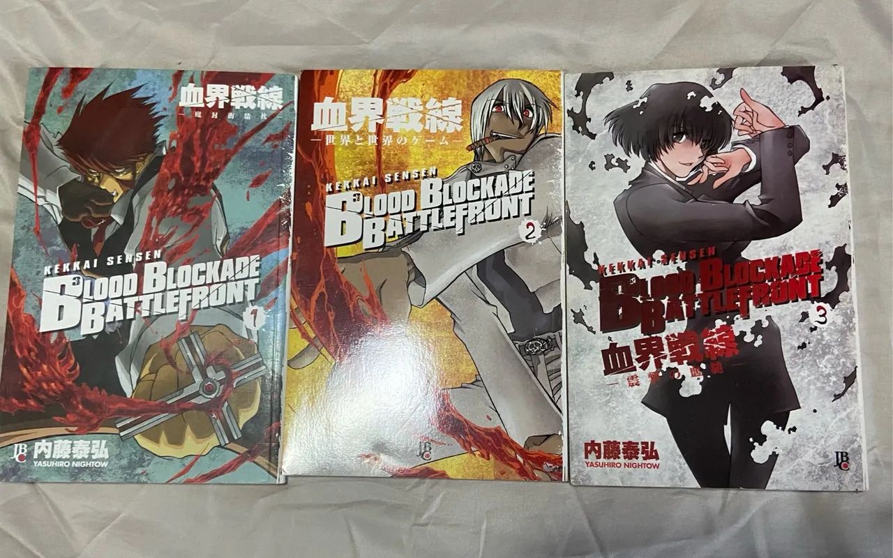 mangá Blood Blockade Battlefront vol 1,2 e 3