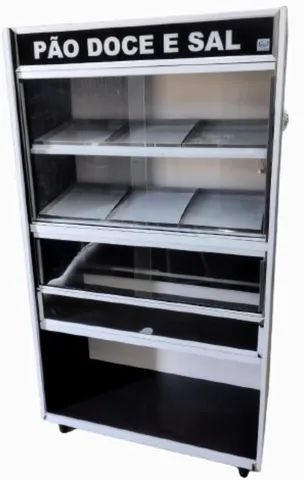 Vasca Conjugada Para Pães frances de sal e doce- 1,40 Comprimento Com 6 Bandejas