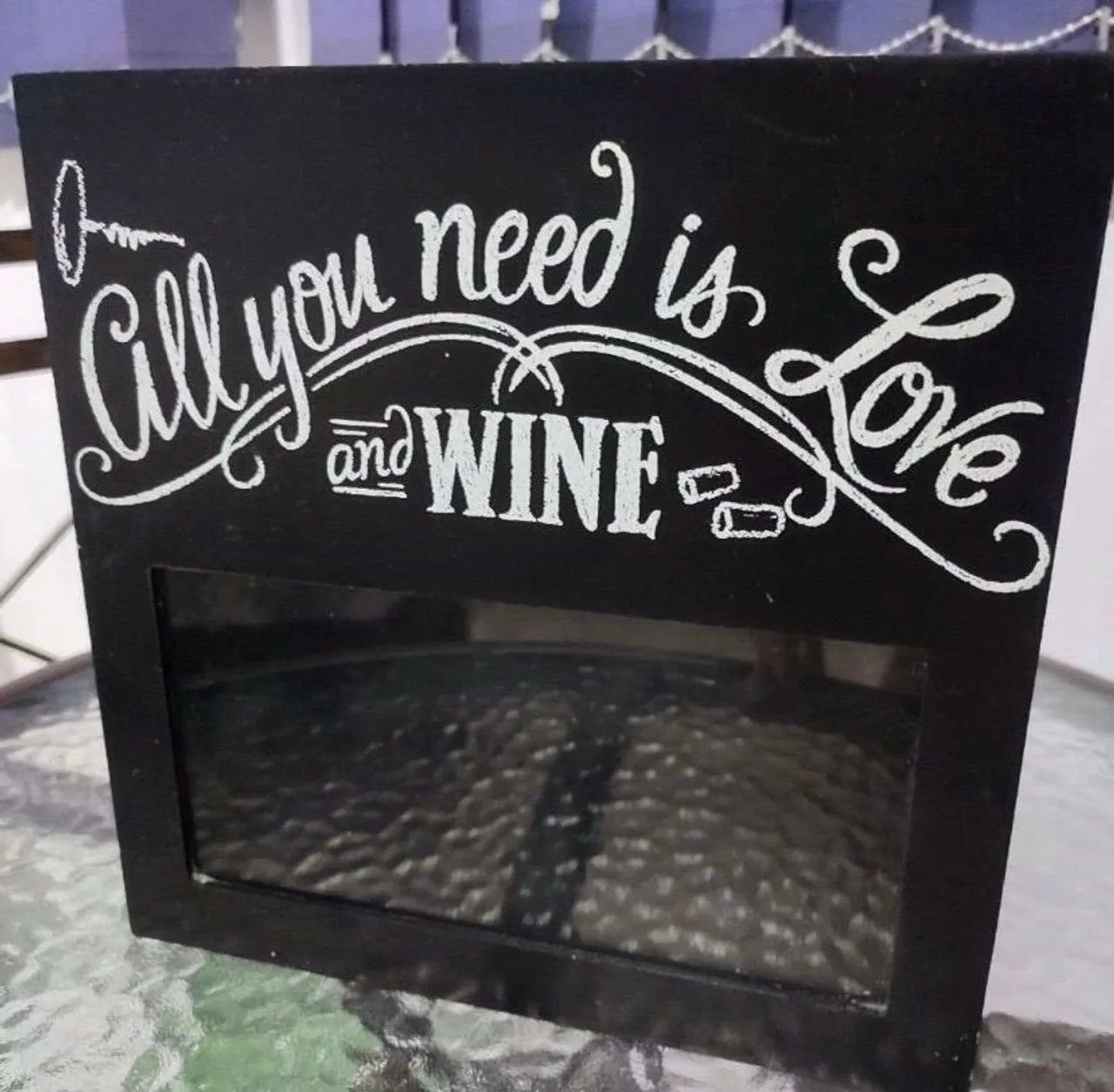 Quadro Decorativo - All You Need is Love and Wine