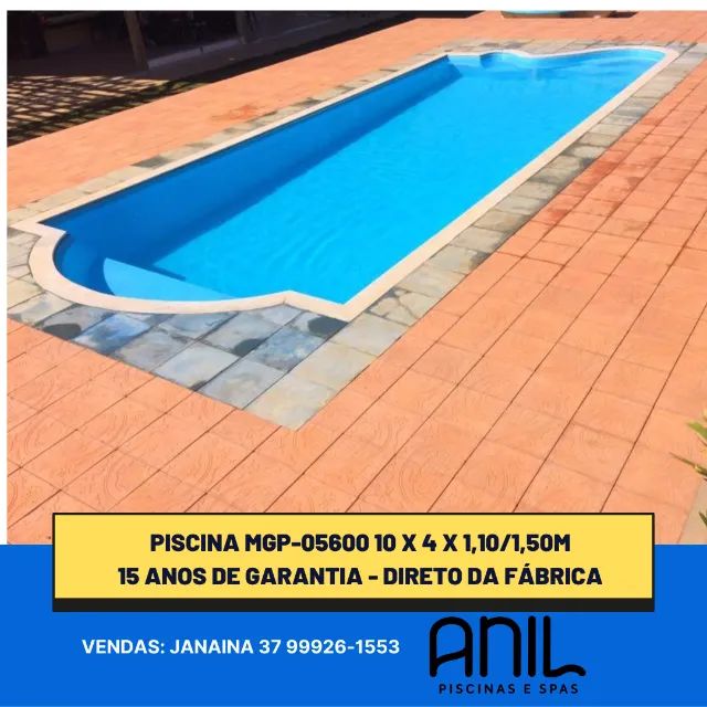 Ja - Piscina somente o casco 10 metros - direto da fabrica