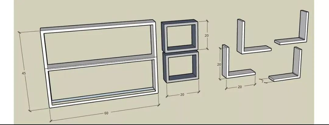Kit Nichos em MDF 7 Peças Branco (Frete Grátis*) - Foto 4
