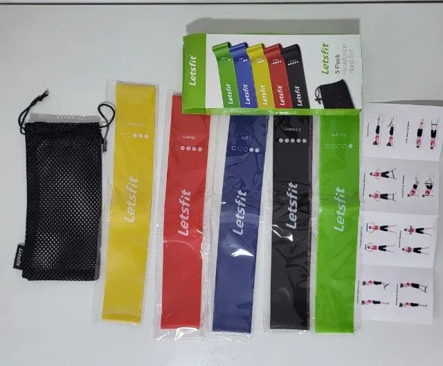 Conjunto de Bandas de Resistência LetsFit JSD01-Tamanho 60cm x 5cm (comprimento x largura) - Foto 3