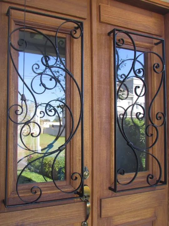 Gradil de Porta em Ferro Forjado Exclusivos e Sob Medidas na CasaDeFerro - Foto 6