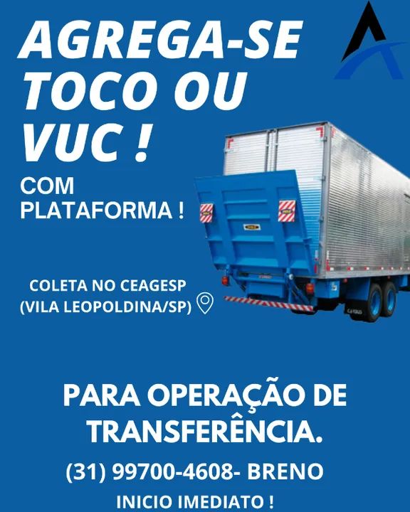 Agrega-se VUC OU TOCO BÁU com plataforma ! 