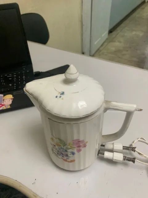 chaleira de cerâmica antiga estado excelente 