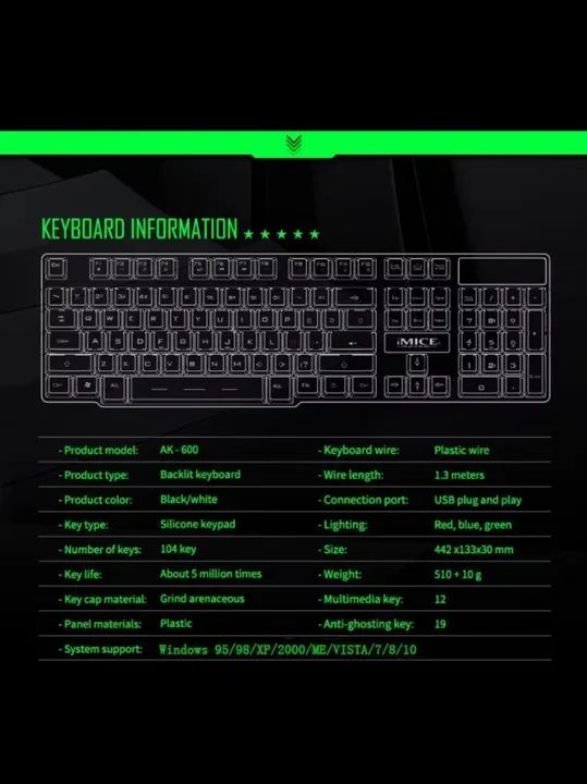 Teclado Gamer com Iluminação RGB - 12 Funções Multimídia - Foto 3