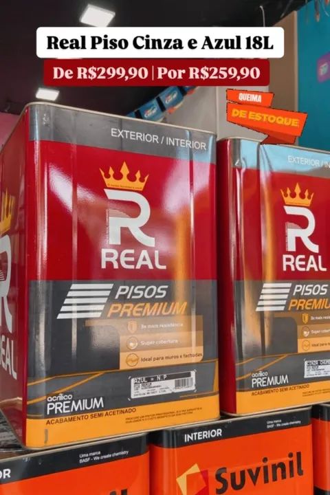 TINTA PISO 18L VARIAS CORES 