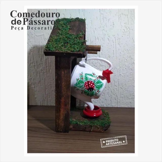 Comedouro de Pássaros - Peça Decorativa - Foto 5