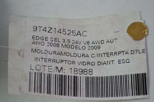 Comando Vidro Elétrico Dianteiro Esquerdo Edge Original  - Foto 5
