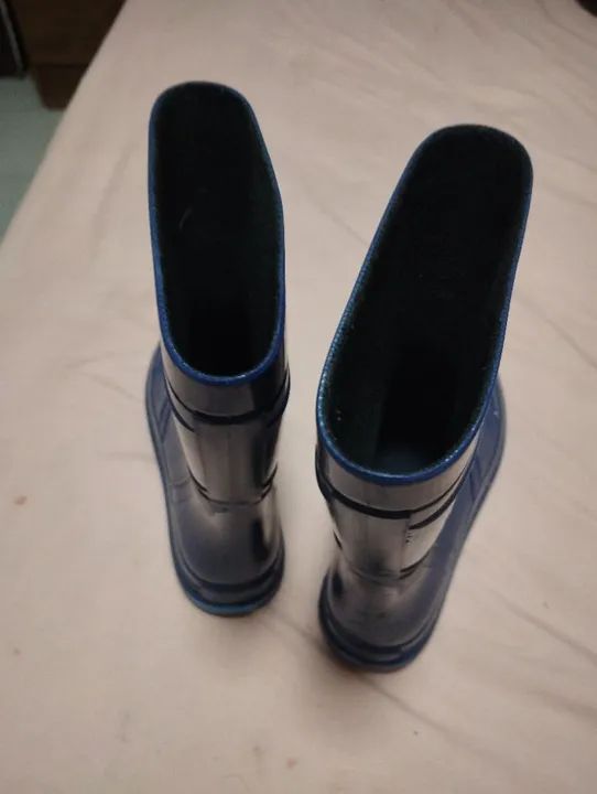 Botas de chuva azul