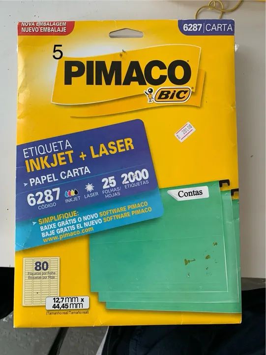 etiquetas/ labels inkjet + laser PIMACO  - Foto 2
