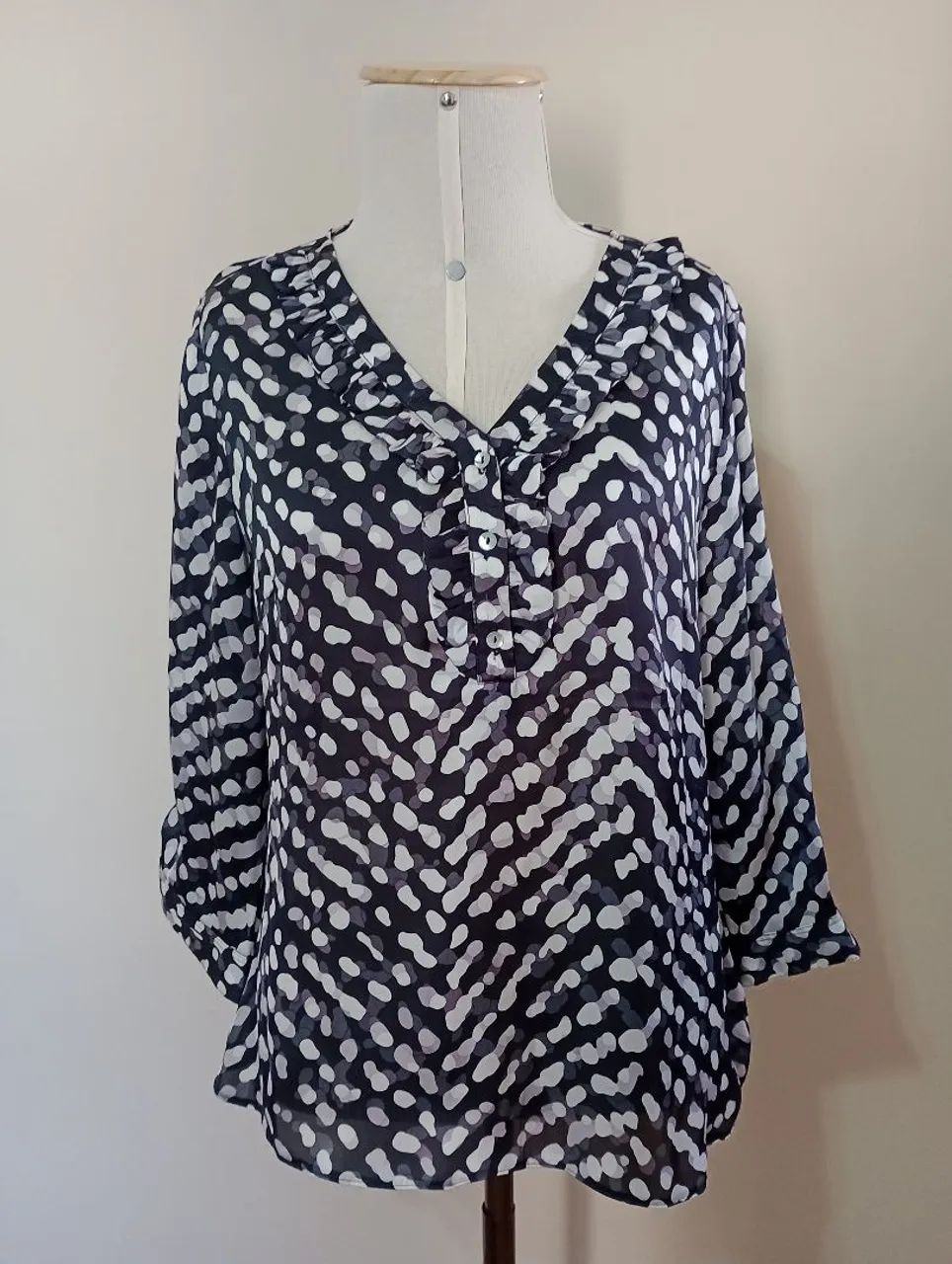 Camisa estilo bata plus size